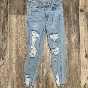 American Eagle Stretch Distressed Skinny Jeans, Women's Sz 8